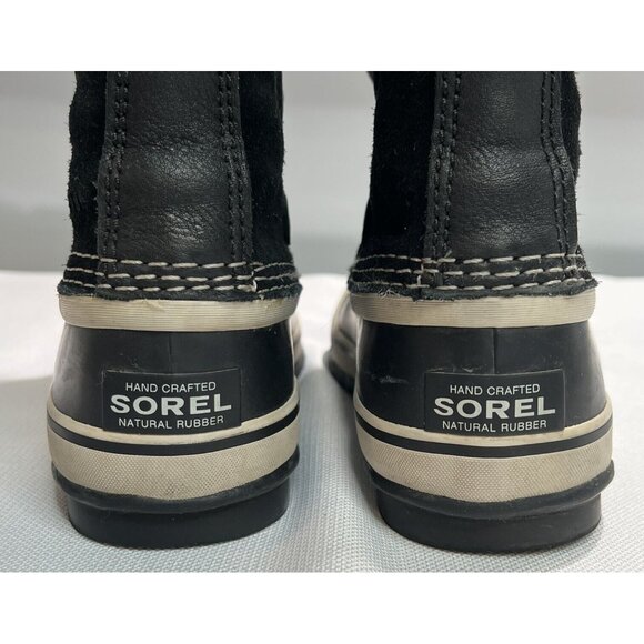 Sorel Joan of Artic Waterproof Boots Womens Sz 6 Black Quarry Suede Winter Snow - Picture 7 of 15